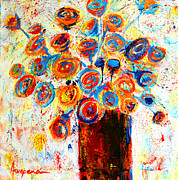 Funky Flowers Painting by Patricia Awapara