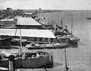 Galveston Harbor, 1900 Photograph by Granger