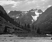 509417-BW-Gannett Peak seen from Dinwoody Creek Photograph by Ed  Cooper Photography