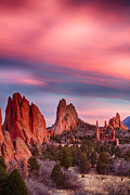 Garden of the Gods Sunset Sky Portrait Photograph by James BO Insogna