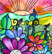 Garden View Painting by Robin Mead