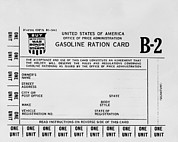 Gasoline Ration Card B2 For American Photograph by Everett