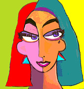 Geo Janus Woman Digital Art by Pamela Smale Williams Geo Janus Woman Digital Art by Pamela Smale Williams