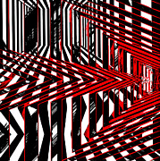 Geometric Encounters Digital Art by Rafael Salazar