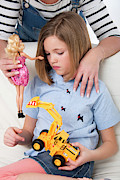 Girl With Toy Truck Photograph by Science Photo Library