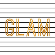 Glam Pinstripe Gold Digital Art by South Social Studio