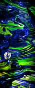 Glass Macro Seattle Seahawks Wave Photograph by David Patterson