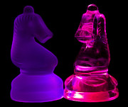 Glowing Glass Knights Photograph by Shane Bechler