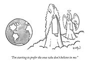 God Looks At Earth Drawing by Robert Leighton