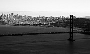 Golden Gate Bridge in Black and White Photograph by Linda Woods Golden Gate Bridge in Black and White Photograph by Linda Woods