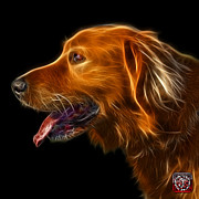 Golden Retriever - 4047 F Painting by James Ahn