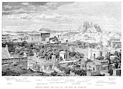 Greece Hadrian's Athens Painting by Granger
