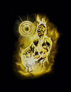 Green Lantern - Sinestro Nebula Digital Art by Brand A