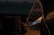 Ground Crew Preparing A Hot Air Balloon Photograph by Science Photo Library