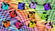 Guitar Storm - Rainbow Colors - Music - Abstract Photograph by Andee Design