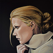 Gwyneth Paltrow Painting Painting by Paul Meijering Gwyneth Paltrow Painting Painting by Paul Meijering