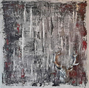 H3 - platzhirsch Painting by KUNST MIT HERZ Art with heart