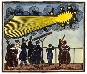Halley's comet, 19th Century artwork Photograph by Science Photo Library