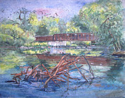 Hanover Walking Bridge Painting by Bev Morgan