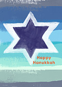 Happy Hanukkah Card Painting by Linda Woods Happy Hanukkah Card Painting by Linda Woods