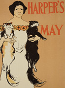Harper's Magazine May Issue Drawing by Edward Penfield