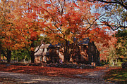 Hartwell tavern under canopy of fall foliage Photograph by Jeff Folger