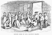 Hawaii Dancers, 1855 Painting by Granger