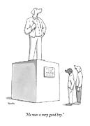 He Was A Very Good Boy Drawing by Charlie Hankin