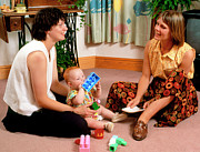 Health Visitor Checks Development Of Baby Photograph by Science Photo Library