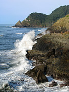 Heceta head light house Photograph by Kim Mobley