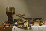 Heda Breakfast, 1629 Painting by Granger