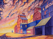 Hi-Line Facing West Painting by Scott Kirby