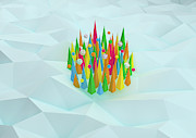 High Angle View Of Abstract Bright Photograph by Ikon Ikon Images