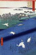 Hiroshige Herons, 1857 Painting by Granger