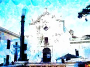 Historic Church Painting by Charlie Roman