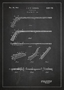 Hockey Stick Patent Drawing From 1934 Digital Art by Aged Pixel