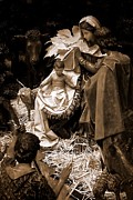 Holy Family Nativity - Color Monochrome Photograph by Frank J Casella