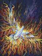 Holy Fire Painting by Nancy Cupp Holy Fire Painting by Nancy Cupp