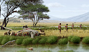Homo Ergaster Hunters Photograph by Science Photo Library