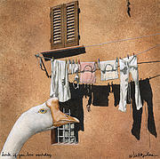 Honk If You Love Wash Day... Painting by Will Bullas