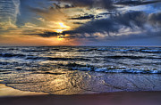 Hot April Sunset Saugatuck Michigan Photograph by Evie Carrier