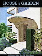 House & Garden Cover Illustration Of A Modern Photograph by Pierre Brissaud