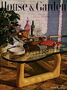 House And Garden Cover Featuring Brunch Photograph by John Rawlings
