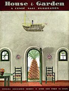 House And Garden Interior Decoration Number Cover Photograph by Georges Lepape