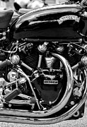 HRD Vincent Motorcycle Monochrome Photograph by Tim Gainey