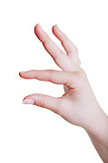 Human Hand In A Measuring Gesture Photograph by Science Photo Library