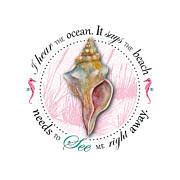 I hear the ocean. It says the beach needs to see me right away. Painting by Amy Kirkpatrick