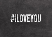 I Love You - greeting card Mixed Media by Linda Woods