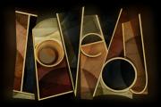 I Love You - Abstract  Mixed Media by Shevon Johnson