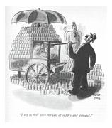 The Law Of Supply And Demand Drawing by Robert J Day